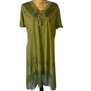 100% VISCOSE Made in India Tunic Lace Uo Dress Summer Dress